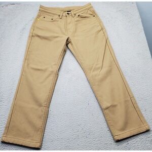 Caterpillar Pants Men's 30/29 Tan Fleece Lined Straight Leg 5 Pocket Design